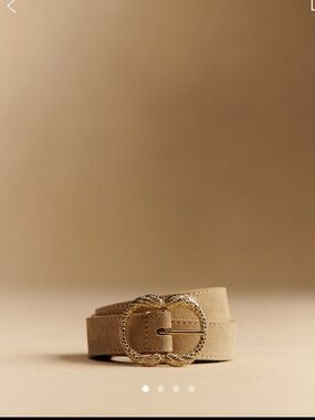Fine Artemis Belt in Sandstone size 75
